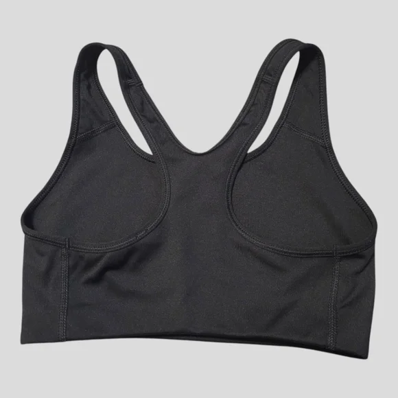 Nike Dry-Fit Sports Bra Women's Small Black Racerback Lined Activewear Swoosh - Picture 3 of 5